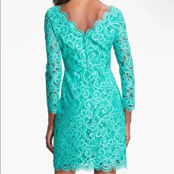 Lilly Pulitzer Meryl Lace Mini Dress in Poolside Blue - Picture 2 of 9